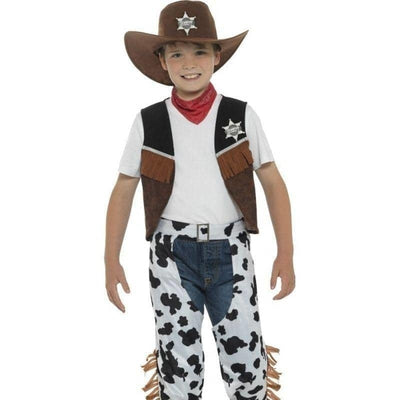 Texan Cowboy Costume Kids Brown_1 sm-21481L