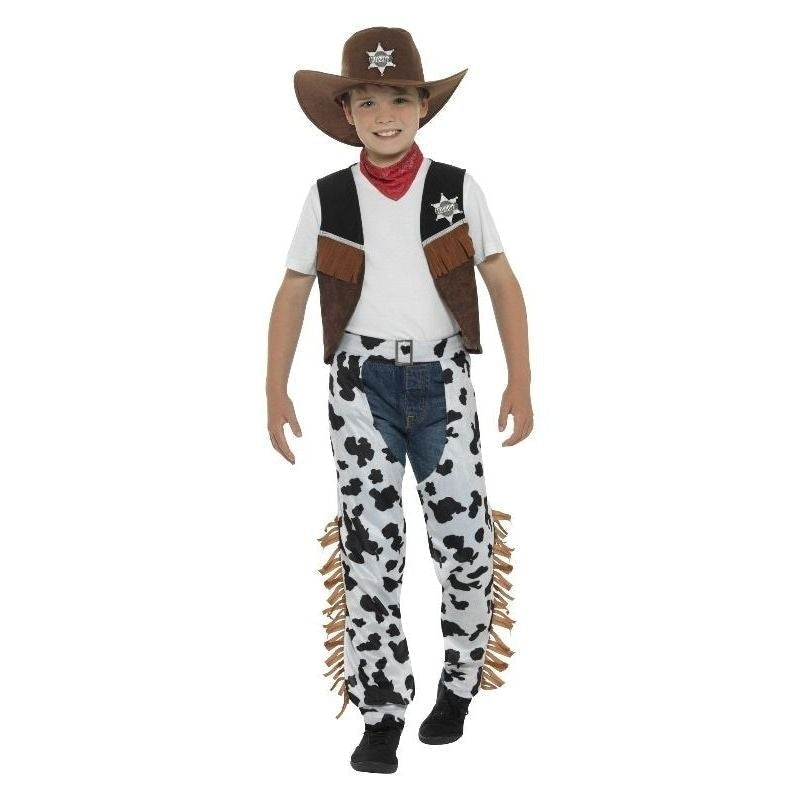Texan Cowboy Costume Kids Brown_4 