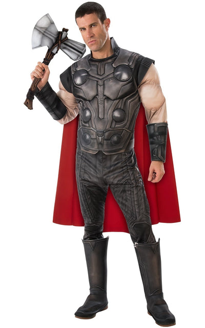 Thor Mens Deluxe Muscle Costume Avengers Endgame 1 rub-700739STD MAD Fancy Dress