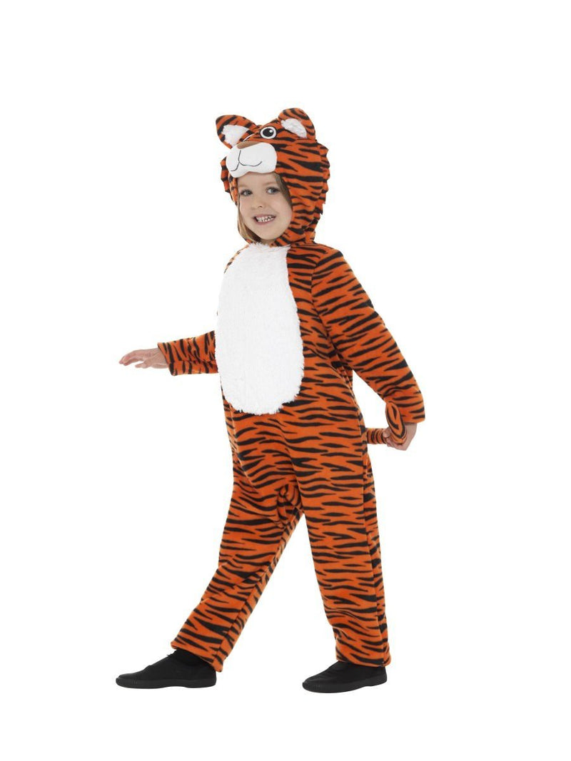 Tiger Costume Kids Hooded Jumpsuit with Tail
