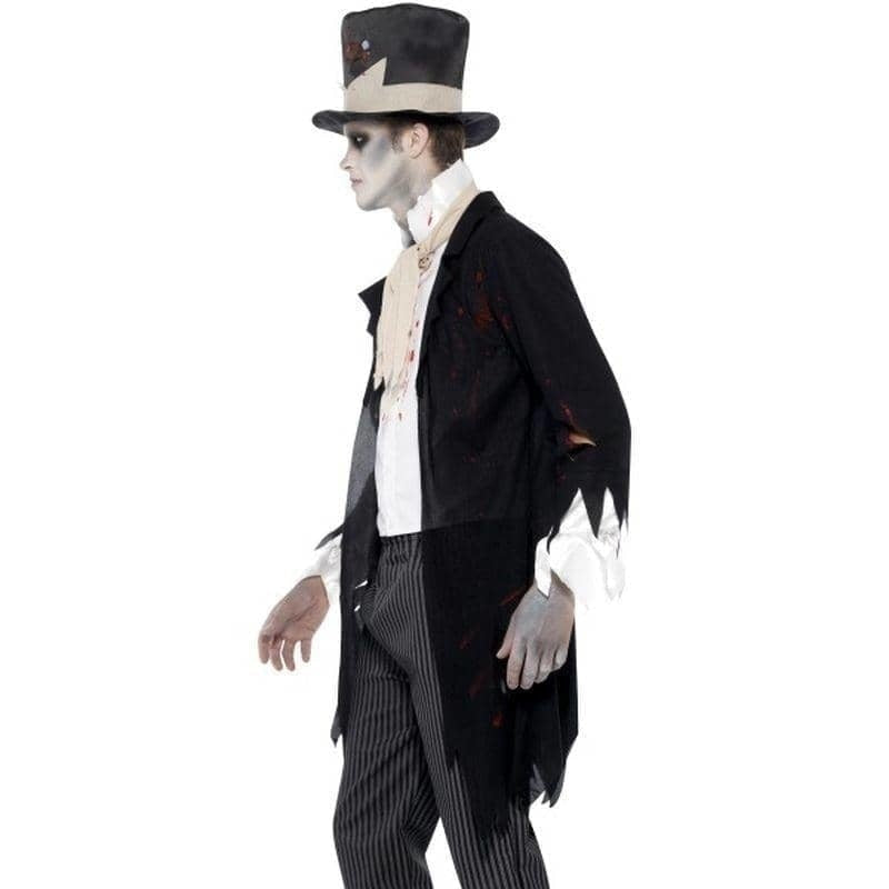 Till Death Do Us Part Zombie Groom Costume Adult Black White_3 