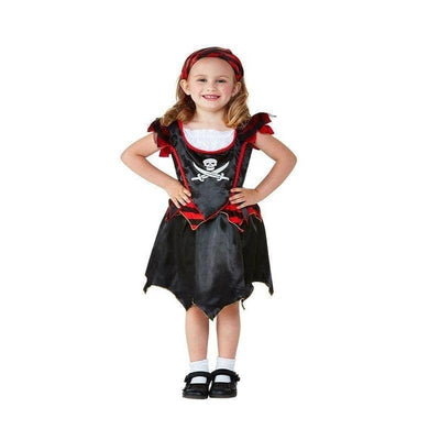 Toddler Pirate Skull & Crossbones Costume Black_1 sm-47701T2