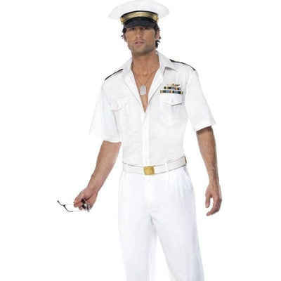 Top Gun Captain Costume Adult White_1 sm-32896L