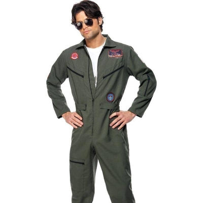 Top Gun Costume Adult Green_1 sm-36287L