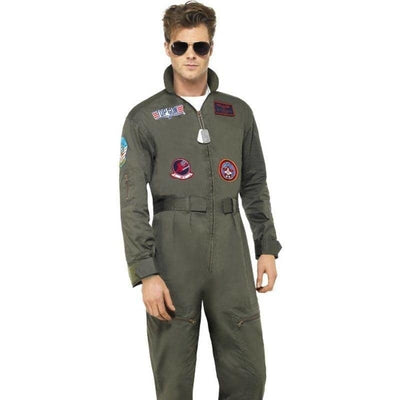 Top Gun Deluxe Male Costume Adult Green_1 sm-26855L