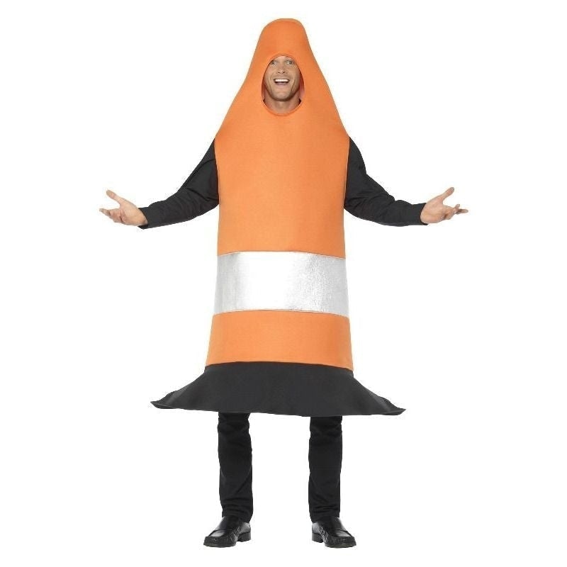Traffic Cone Costume Adult Orange_2 