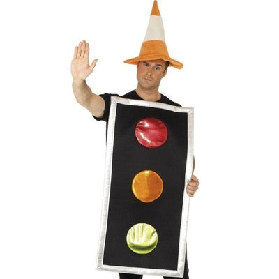 Traffic Light Costume Adult Black Orange_1 sm-20366