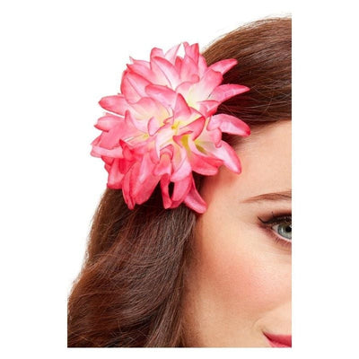 Tropical Hawaiian Flower Hair Clip Pink_1 sm-52017