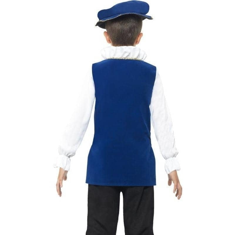 Tudor Boy Costume Kids Royal Blue_2 sm-41092S