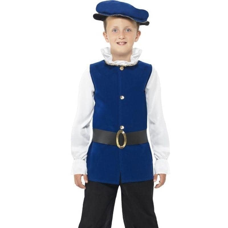 Tudor Boy Costume Kids Royal Blue_1 sm-41092M