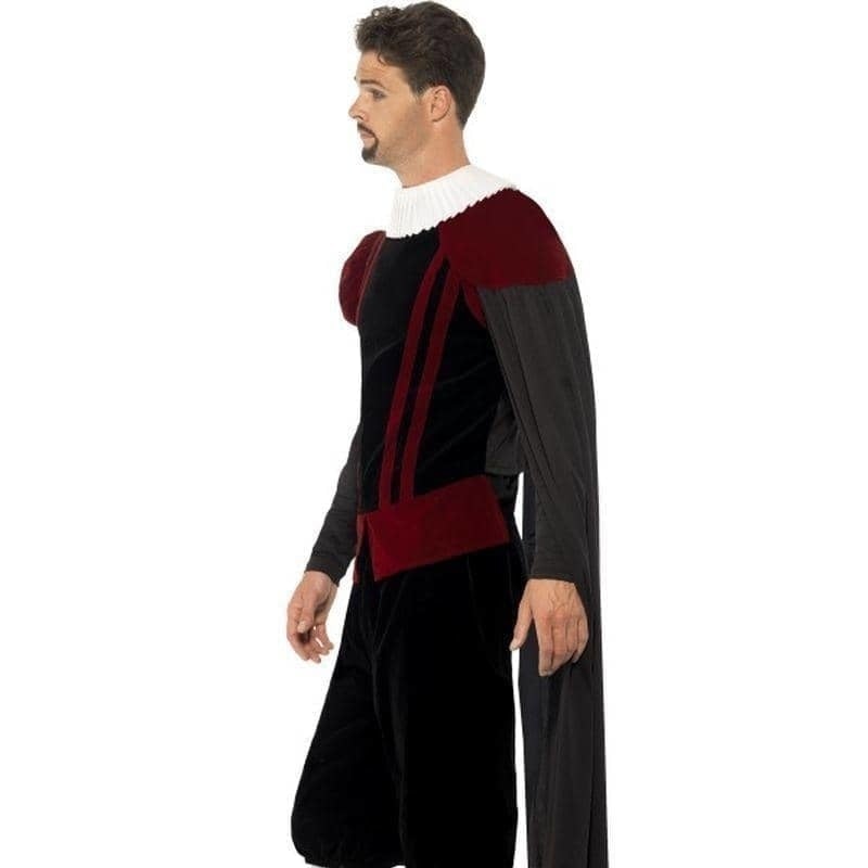 Tudor Lord Deluxe Costume Adult Blue Red_3 