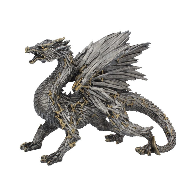 Swordwing Dragon Figure Forged From The Blades Of Enemies 295cm