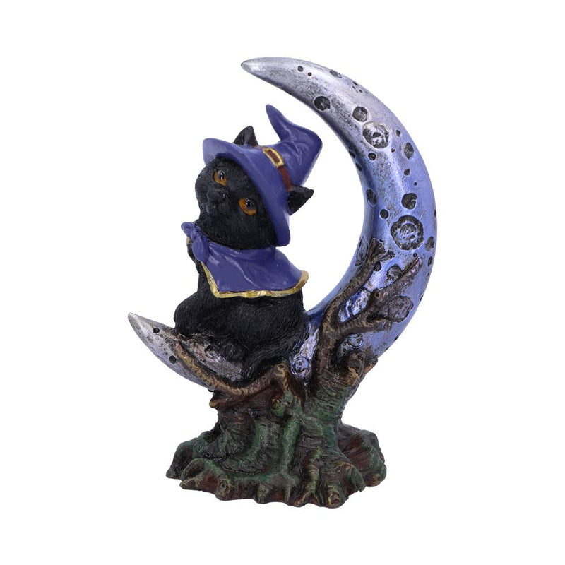 Sooky Witches Familiar Black Cat and Crescent Moon Figurine 11.5cm