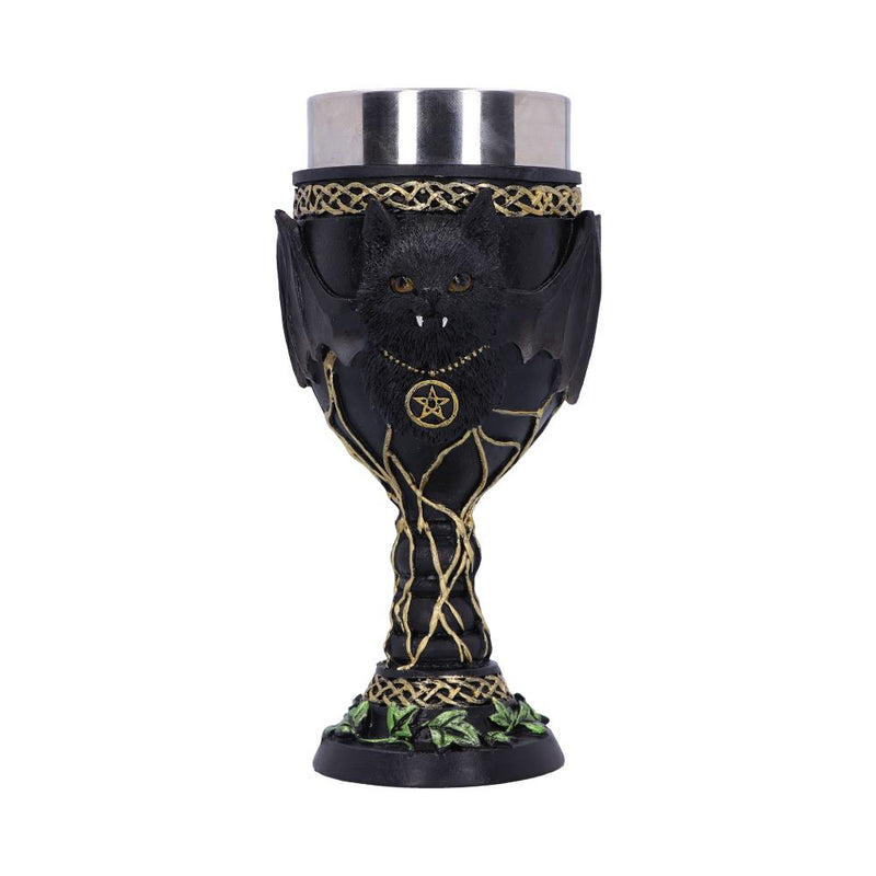 Feline Fang Black Cat Goblet 17.3cm