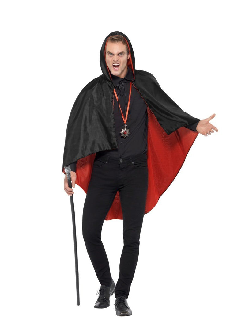 Vampire Kit With Reversible Cape Adult Black