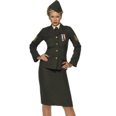 Wartime Officer Costume Adult Green_1 sm-35335M