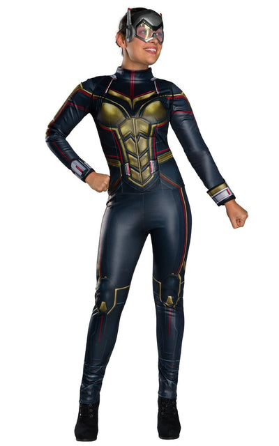 The Wasp Marvel Ladies Deluxe Costume Blue 1 rub-700755L MAD Fancy Dress