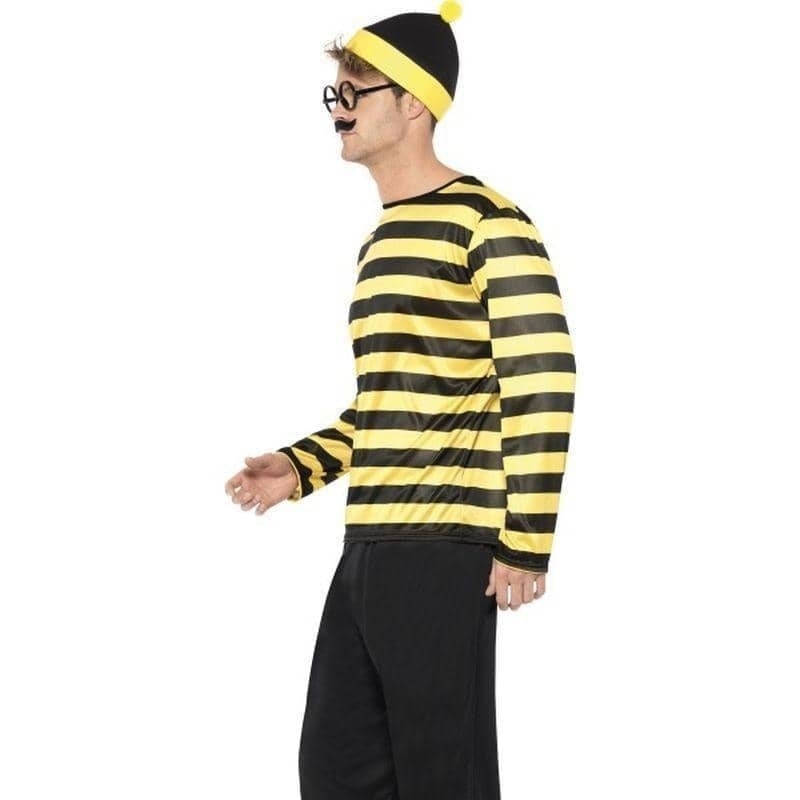 Wheres Wally Odlaw Costume Adult Black Yellow_3 