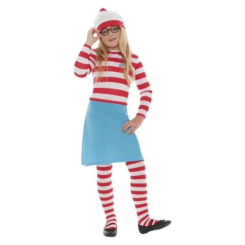 Wheres Wally? Wenda Child Costume Kids Red White Blue_4 