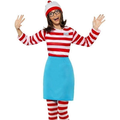 Wheres Wally? Wenda Costume Adult Red White Blue_1 sm-39504M