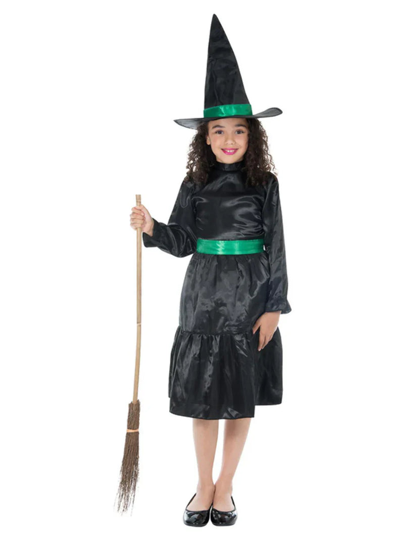 Wicked Witch Costume Black and Green Dress with Hat