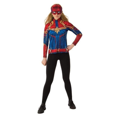 Womens Captain Marvel Hero Top and Headpiece_1 rub-700603XS