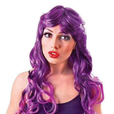 Womens Cheryl Wig Purple Wigs Female Halloween Costume_1 BW559
