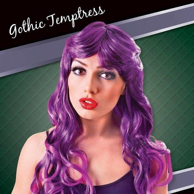 Womens Cheryl Wig Purple Wigs Female Halloween Costume_2 