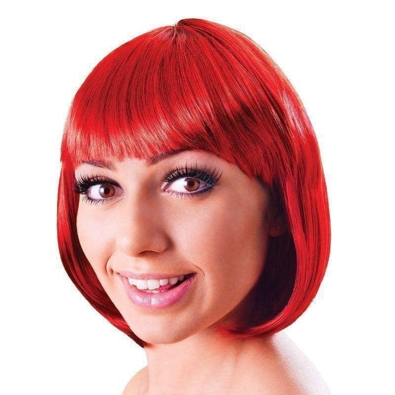 Womens Elegant Bob Red Passion Wigs Female Halloween Costume_1 BW886