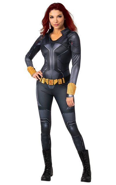 Womens Marvel Studios Black Widow Movie Deluxe Black Suit Costume - Avengers Fancy Dress For You MAD Fancy Dress
