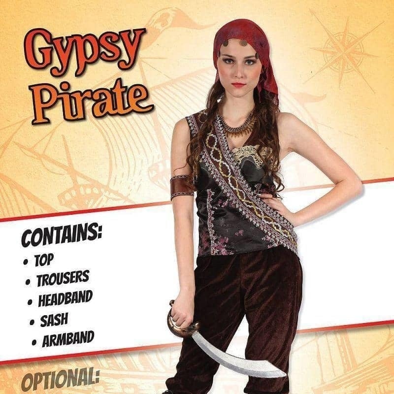 Womens Pirate Gypsy Lady Adult Costume Female Halloween_2 