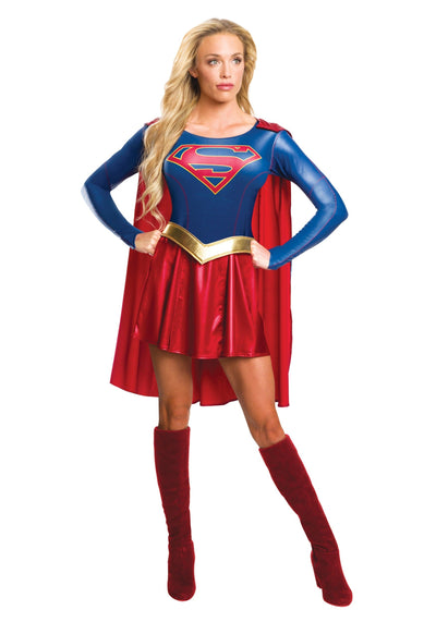 Womens Supergirl Tv Show Costume Dress 1 rub-820238S MAD Fancy Dress