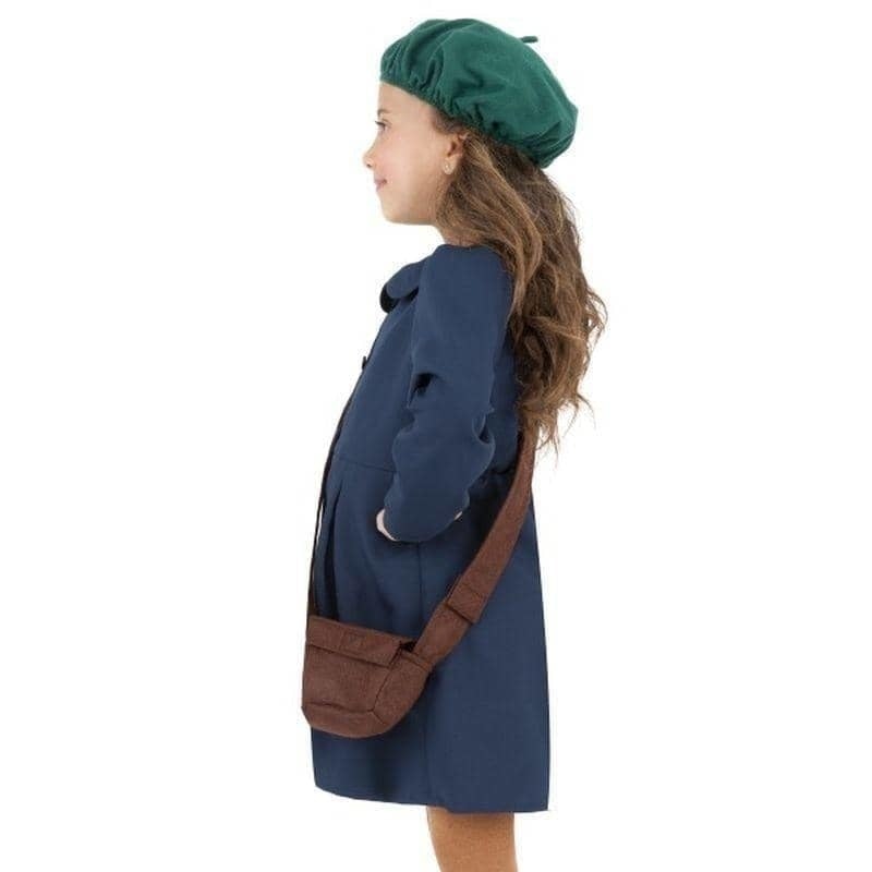 World War II Evacuee Girl Costume Kids Blue Green_4 