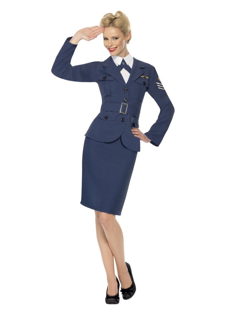 WW2 Air Force Female Captain Adult Blue Costume