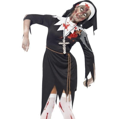 Zombie Bloody Sister Mary Costume Adult Black_1 sm-38877X1