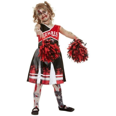 Zombie Cheerleader Costume Child Red_1 sm-51079L