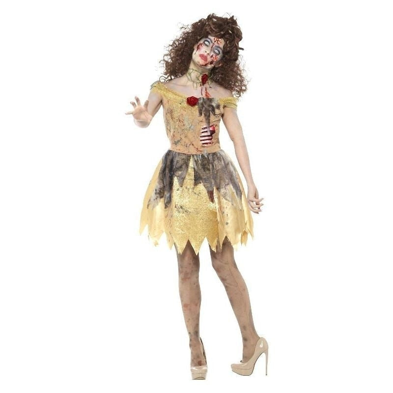 Zombie Golden Beauty Fairytale Costume Womens Yellow_2 sm-46861s