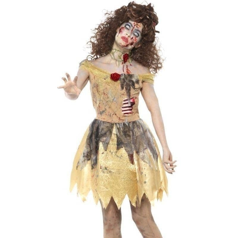 Zombie Golden Beauty Fairytale Costume Womens Yellow_1 sm-46861m