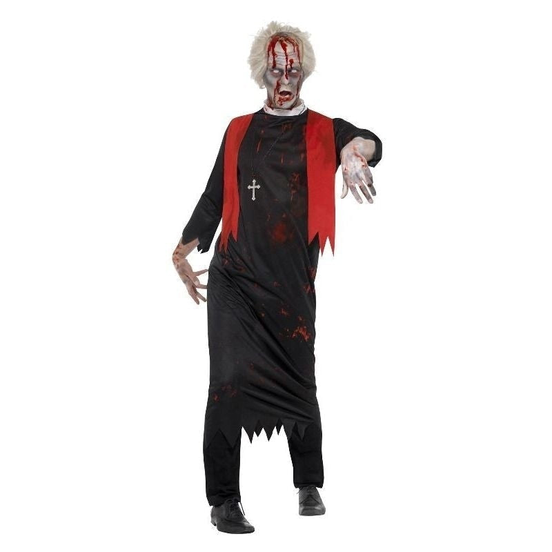 Zombie High Priest Mens Costume Black Red_2 sm-45526LXL