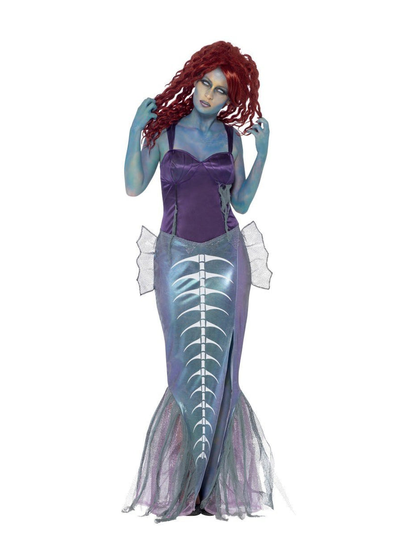 Zombie Mermaid Costume Adult Purple