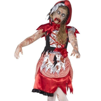 Zombie Miss Hood Costume Kids Red_1 sm-44285L