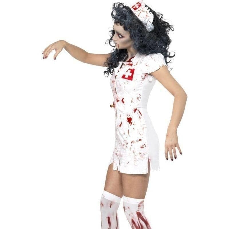 Zombie Nurse Costume Adult White Red_4 sm-34132S