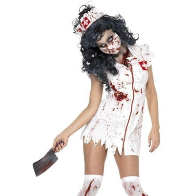 Zombie Nurse Costume Adult White Red_1 sm-34132M
