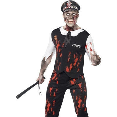 Zombie Policeman Costume Adult Black Red White_1 sm-38882L