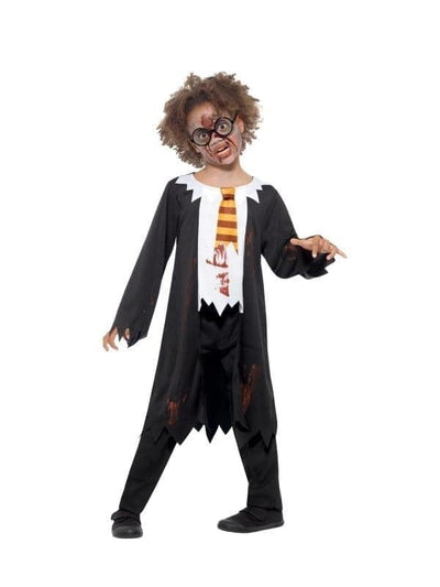 Zombie Student Costume Child Black White_1 sm-49831L