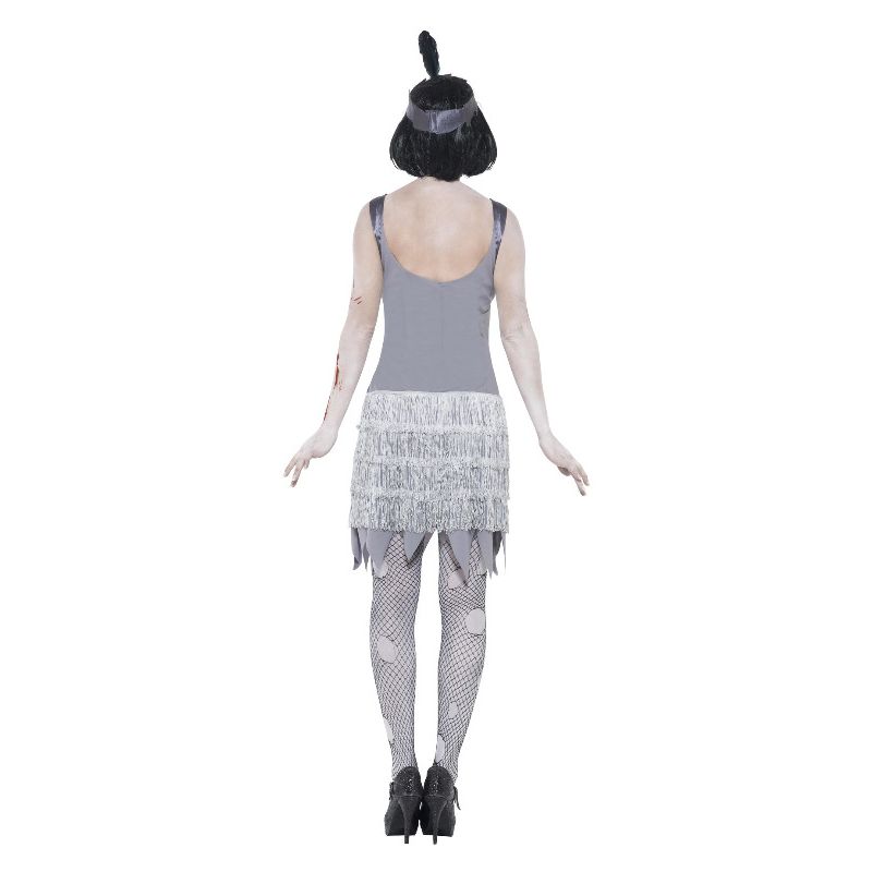 Zombie Flapper Dress Costume Grey Adult_2 sm-23213S