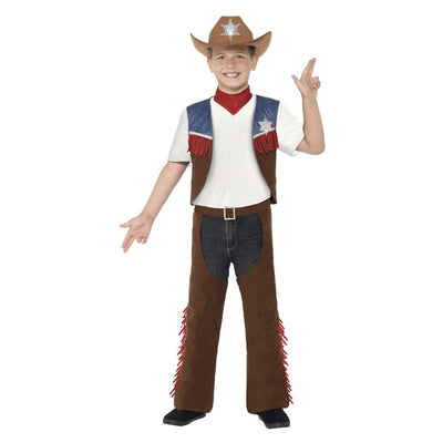 Texan Cowboy Costume Brown Child_1 sm-24666L