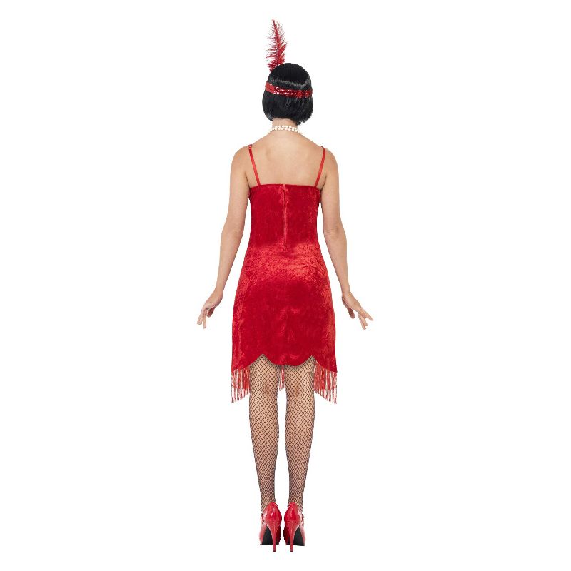Flapper Shimmy Costume Red Adult 2