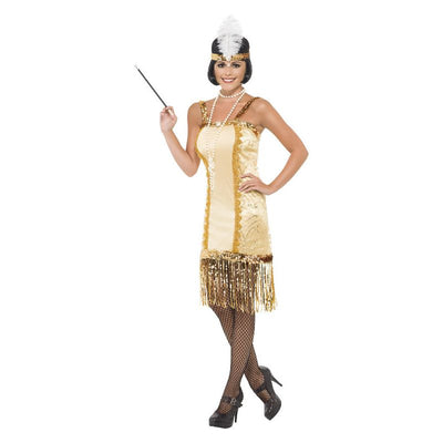 Charleston Flapper Costume Gold Adult 1