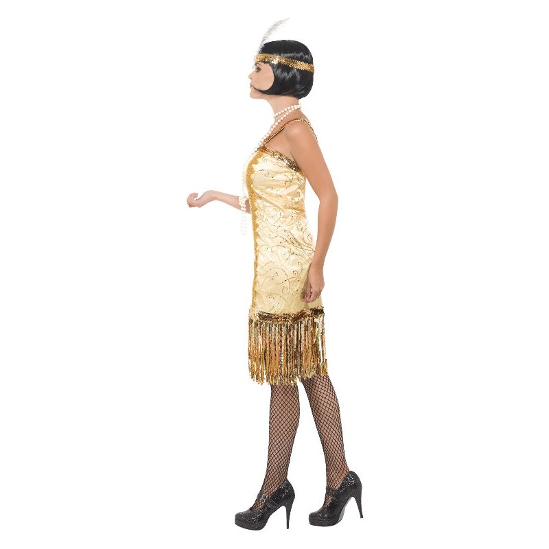 Charleston Flapper Costume Gold Adult 3